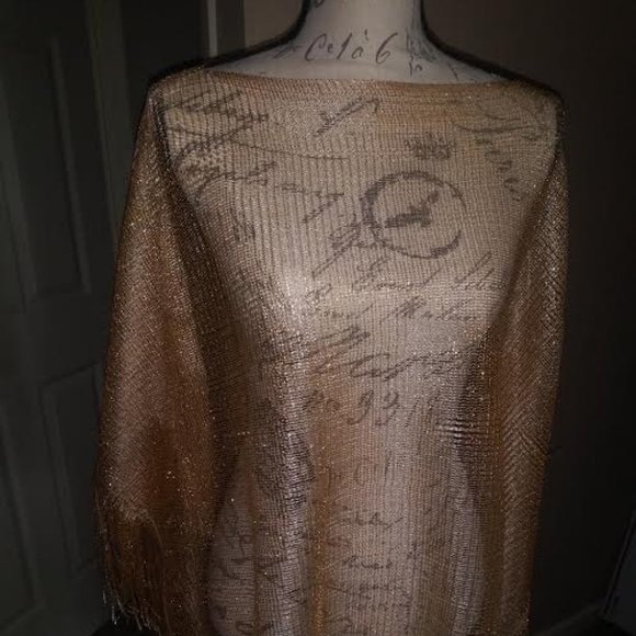 GORGEOUS GOLD SHIMMER KIMONO NWT - Picture 1 of 4